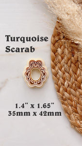 Turquoise Scarab Cutter