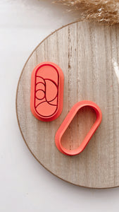 Abstract Oval Clay Cutter